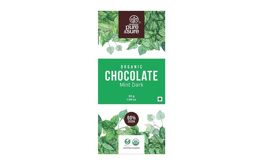 Pure & Sure Organic Chocolate Mint Dark    Pack  30 grams